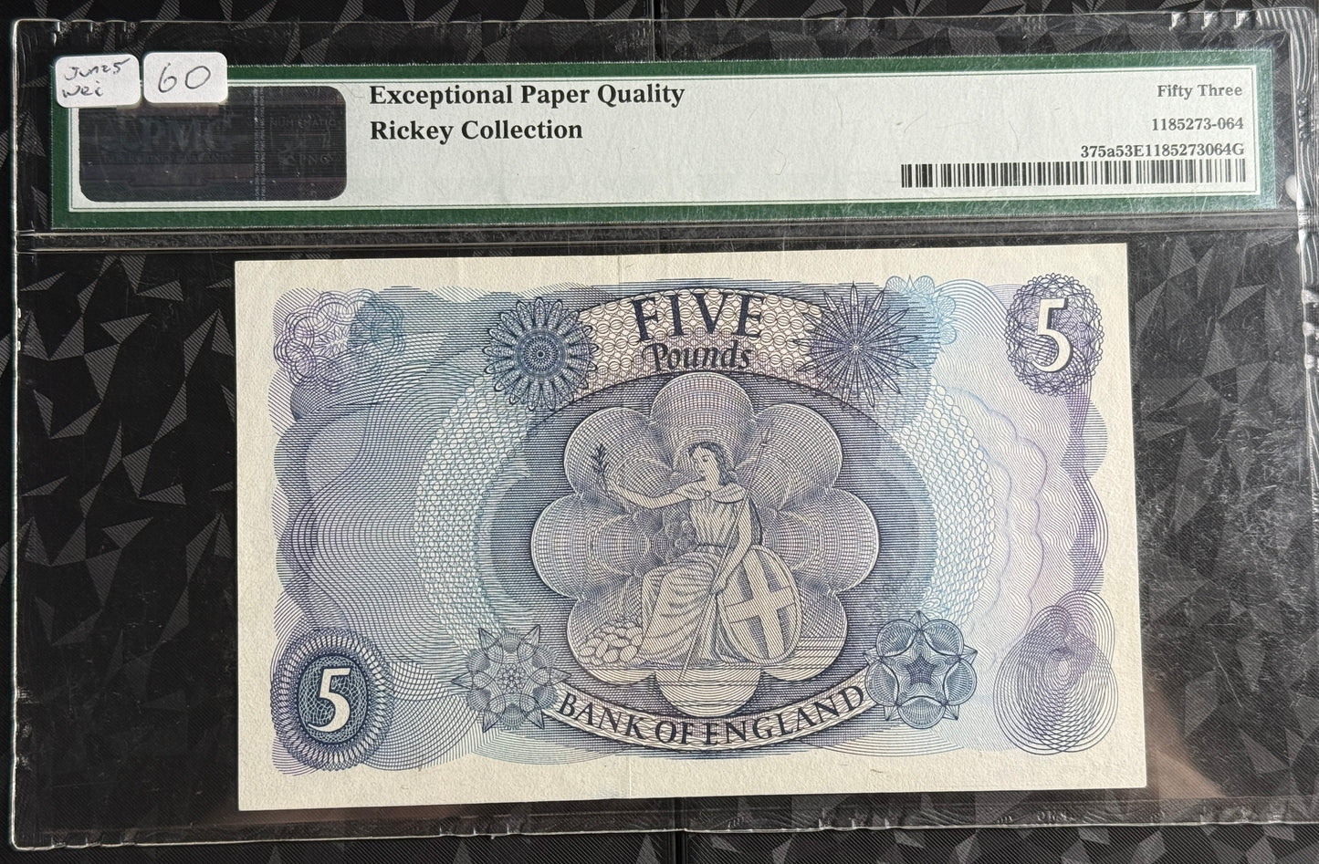 Great Britain Bank of England 5 pound PMG 53 EPQ