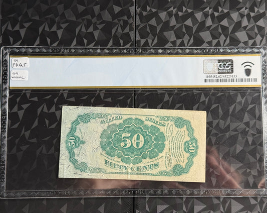 50 Cent Fifth Issue Fractional Currency Fr. 1381 Uncirculated PCGS 62