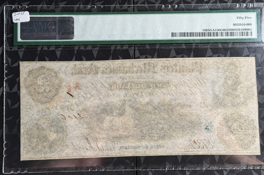 1856 Dalton, Georgia Planters and Mechanics Bank of Dalton $2 Obsolete Bank Note PMG 55