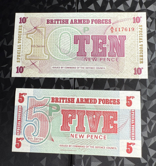 Great Britain - 10 and 5 new pence bundle - 32