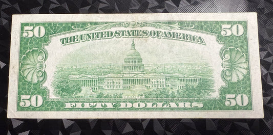 1928 A $50 Redeemable in Gold St. Louis